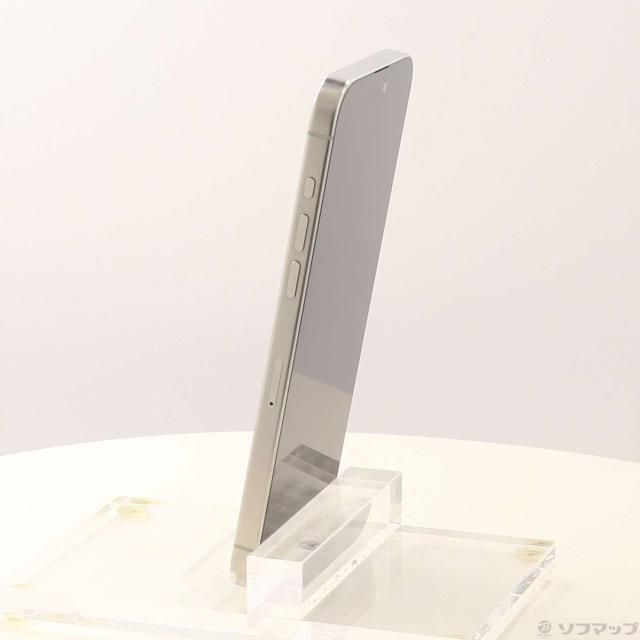 (中古)Apple iPhone15 Pro Max 256GB ホワイトチタニウム MU6Q3J/A SIMフリー(269-ud)