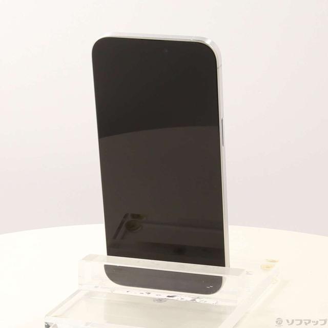 (中古)Apple iPhone15 Pro Max 256GB ホワイトチタニウム MU6Q3J/A SIMフリー(269-ud)