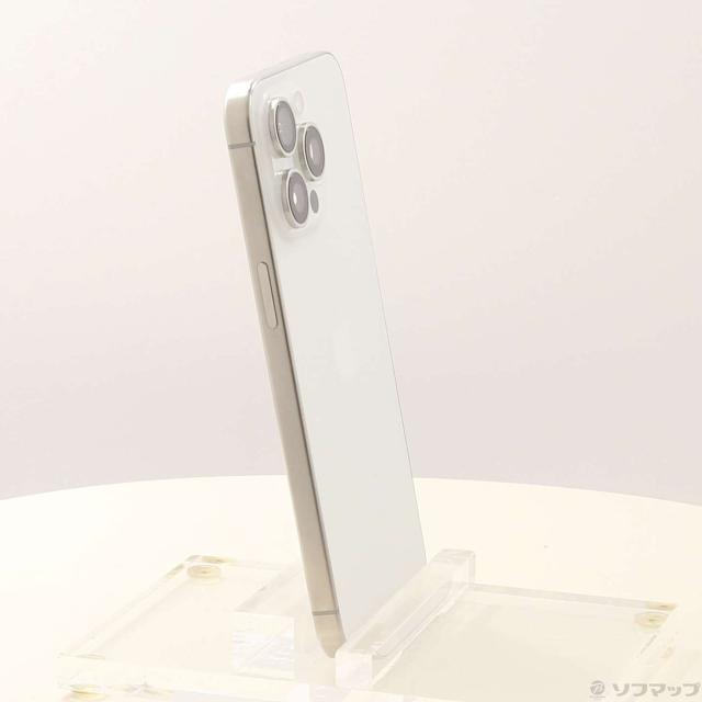 (中古)Apple iPhone15 Pro Max 256GB ホワイトチタニウム MU6Q3J/A SIMフリー(269-ud)