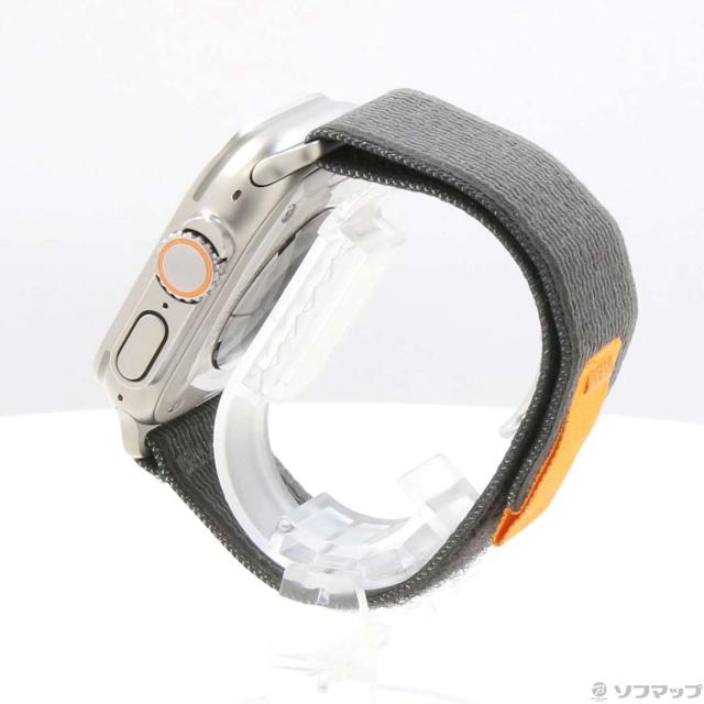 (中古)Apple Apple Watch Ultra GPS + Cellular 49mm チタニウムケース ブラック/グレイトレイルループ(348-ud)_1