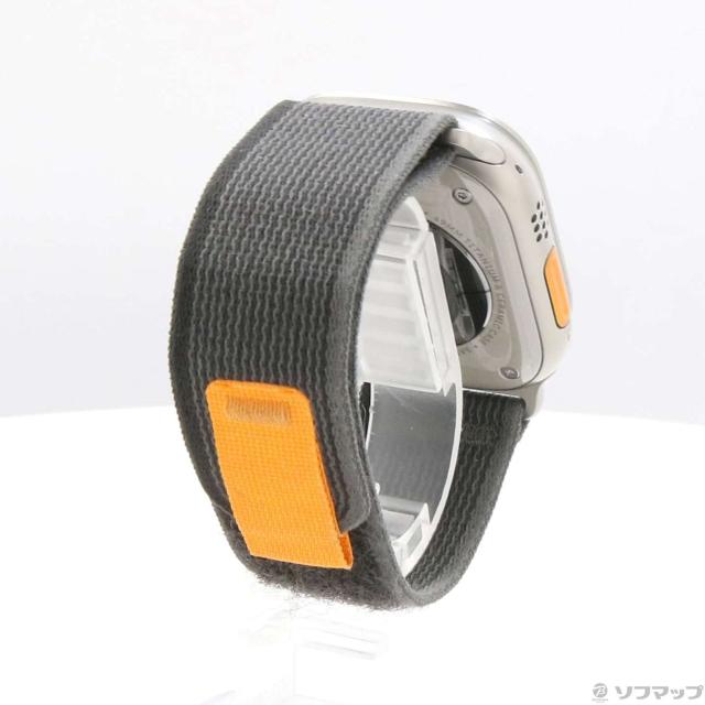 (中古)Apple Apple Watch Ultra GPS + Cellular 49mm チタニウムケース ブラック/グレイトレイルループ(348-ud)_2