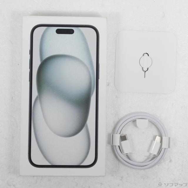 (中古)Apple iPhone15 Plus 128GB ブラック MU083J/A SIMフリー(377-ud)_4