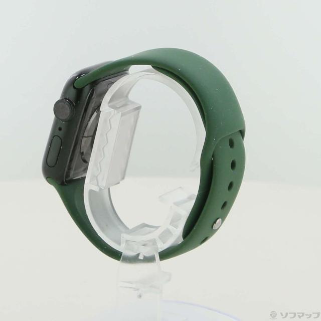(中古)Apple Apple Watch Series 7 GPS 41mm グリーンアルミニウムケース クローバースポーツバンド(344-ud)_1