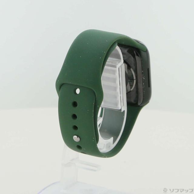 (中古)Apple Apple Watch Series 7 GPS 41mm グリーンアルミニウムケース クローバースポーツバンド(344-ud)_2