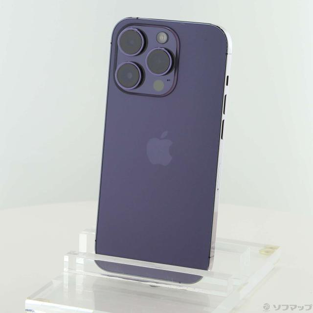 中古)Apple iPhone14 Pro 256GB ディープパープル MQ1E3J/A SIM