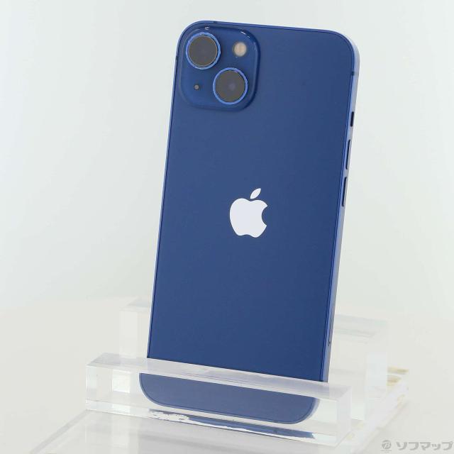 (中古)Apple iPhone13 128GB ブルー MLNG3J/A SIMフリー(377-ud)