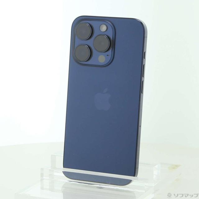 (中古)Apple iPhone15 Pro 256GB ブルーチタニウム MTUG3J/A SIMフリー(198-ud)