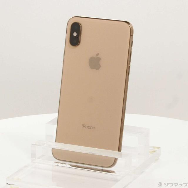 (中古)Apple iPhoneXS 64GB ゴールド MTAY2J/A SIM無償性(262-ud)