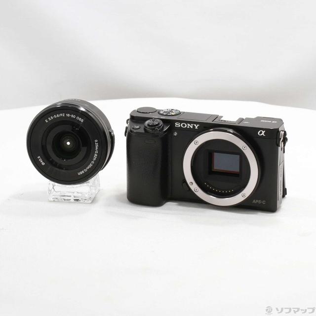 (中古)SONY α6000 パワーズームレンズキット ブラック ILCE-6000L(295-ud)