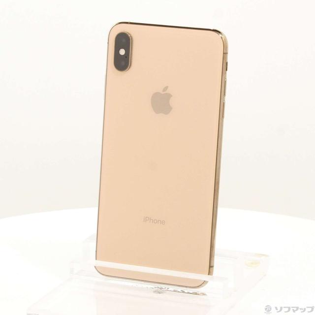 (中古)Apple iPhoneXS Max 64GB ゴールド NT6T2J/A SIM無償性(269-ud)
