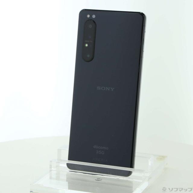 (中古)SONY Xperia 1 II 128GB ブラック SO-51A docomoロック解除SIMフリー(349-ud)