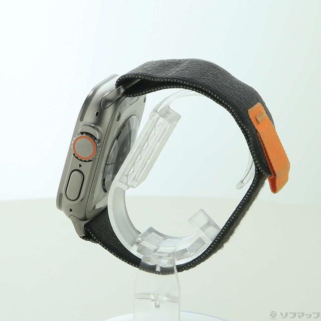 (中古)Apple Apple Watch Ultra GPS + Cellular 49mm チタニウムケース ブラック/グレイトレイルループ(344-ud)_1