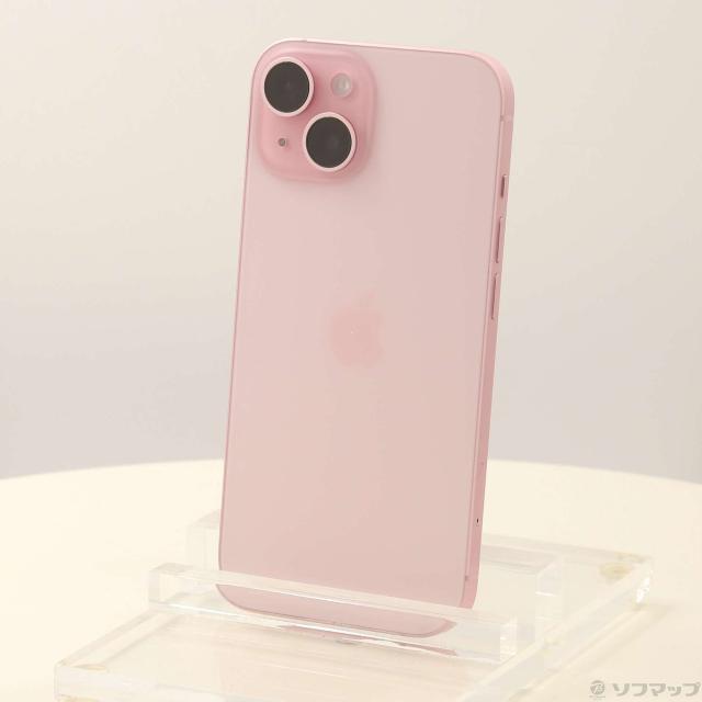 中古)Apple iPhone15 256GB ピンク MTMP3J/A SIMフリー(377-ud)