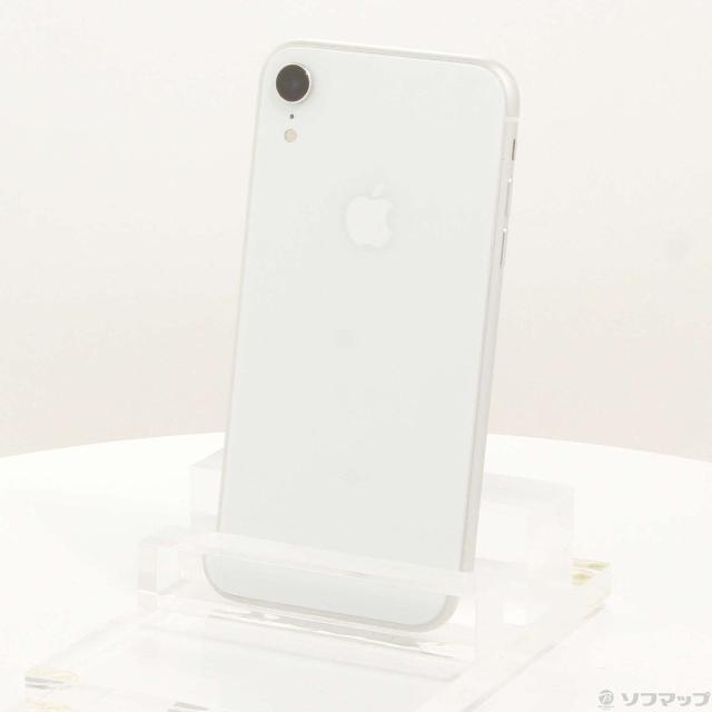 (中古)Apple iPhoneXR 64GB ホワイト MT032J/A SIMフリー(348-ud)
