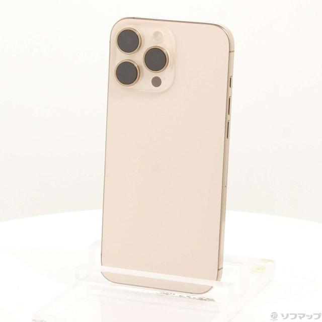 (中古)Apple iPhone16 Pro Max 256GB デザートチタニウム MYWJ3J/A SIMフリー(344-ud)
