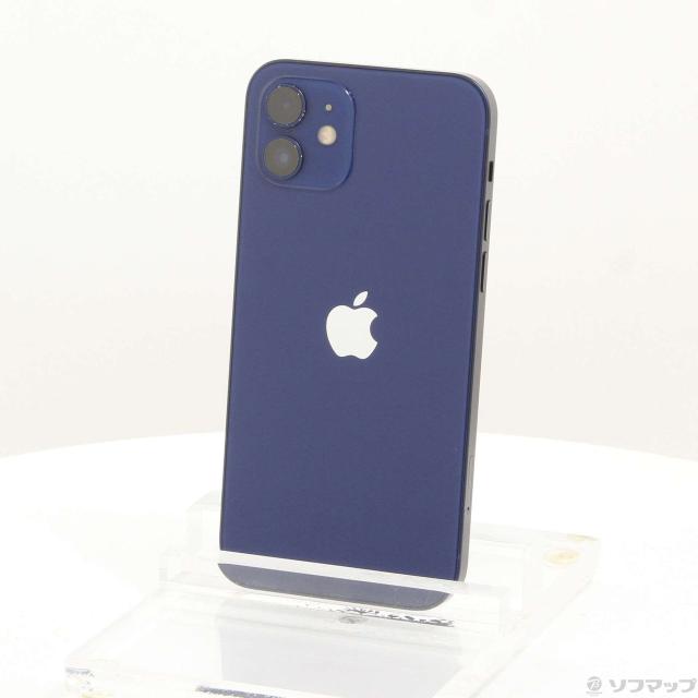 (中古)Apple iPhone12 128GB ブルー MGHX3J/A SIMフリー(377-ud)