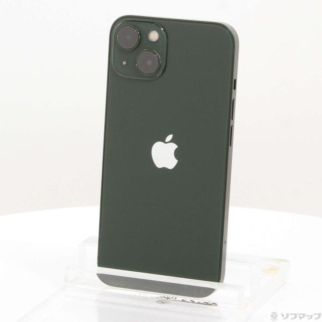 中古)Apple iPhone13 128GB グリーン MNGG3J/A SIMフリー(196-ud)