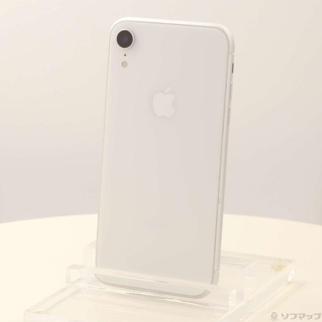 中古)Apple iPhoneXR 64GB ホワイト MT032J/A SIMフリー(348-ud