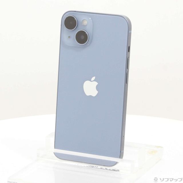 (中古)Apple iPhone14 128GB ブルー MPVJ3J/A SIMフリー(344-ud)