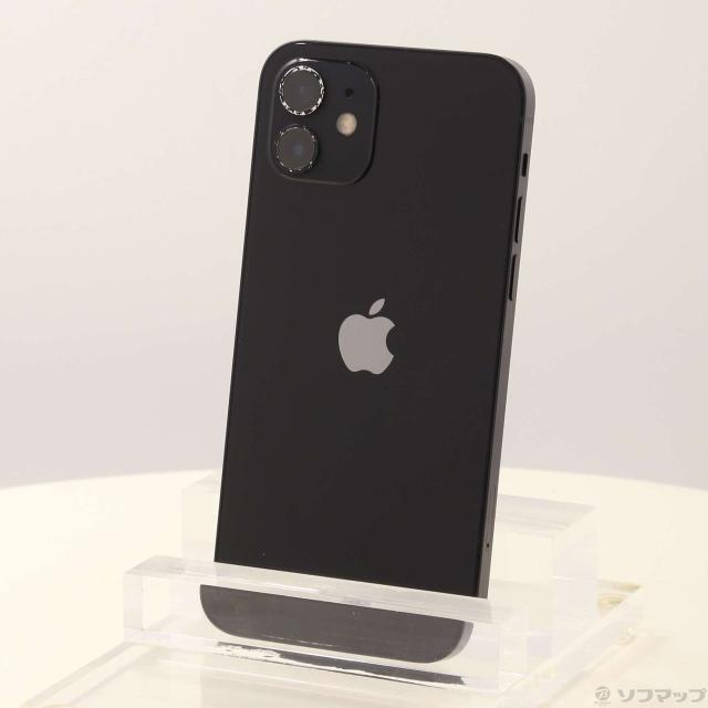 (中古)Apple iPhone12 128GB ブラック MGHU3J/A SIMフリー(371-ud)