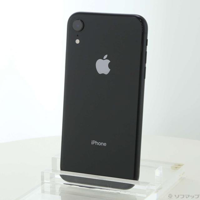 (中古)Apple iPhoneXR 64GB ブラック MT002J/A SIMフリー(247-ud)