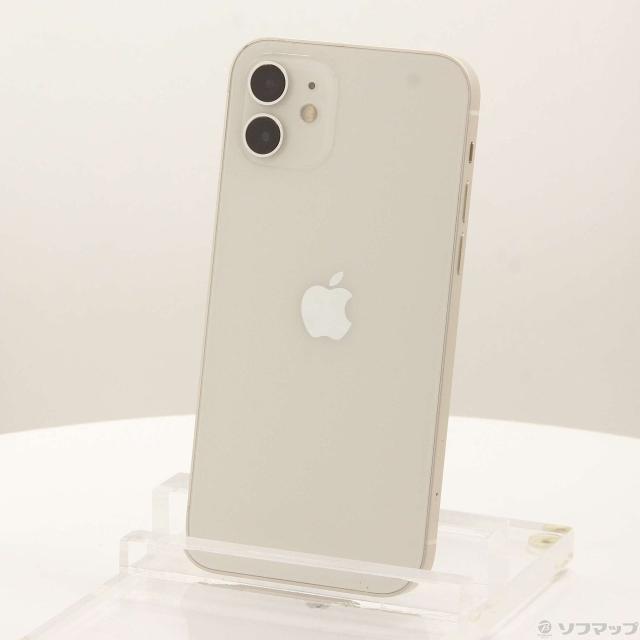 (中古)Apple iPhone12 64GB ホワイト MGHP3J/A SIMフリー(344-ud)