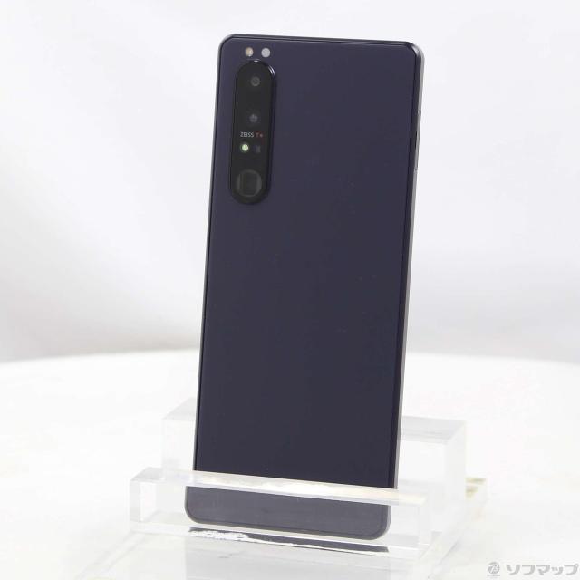 (中古)SONY Xperia 1 III 256GB フロストパープル SOG03 auロック解除SIMフリー(349-ud)