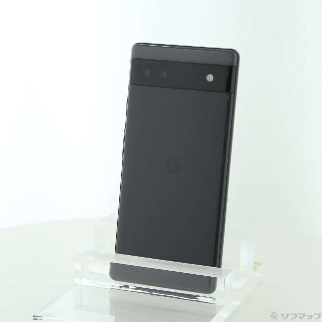 (中古)GOOGLE Google Pixel 6a 128GB チャコール GB17L au SIMフリー (ネットワーク利用制限▲)(344-ud)