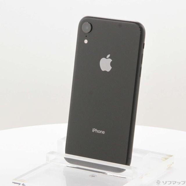 (中古)Apple iPhoneXR 64GB ブラック MT002J/A SIMフリー(348-ud)