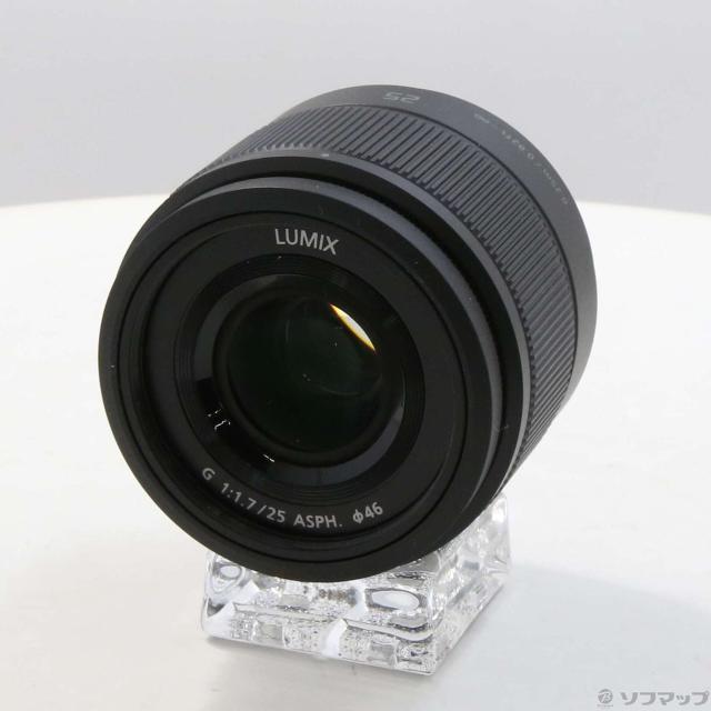 (中古)Panasonic LUMIX G 25mm F1.7 ASPH. H-H025 ブラック(349-ud)