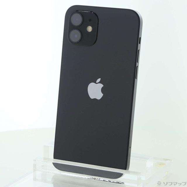 (中古)Apple iPhone12 128GB ブラック MGHU3J/A SIMフリー(196-ud)