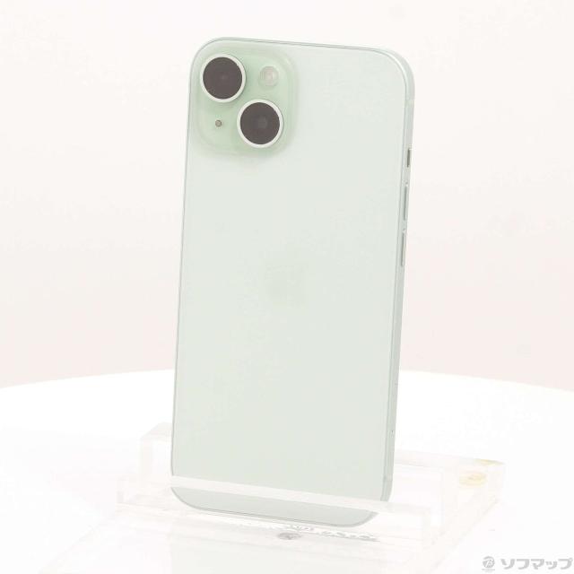 (中古)Apple iPhone15 256GB グリーン MTMT3J/A SIMフリー(348-ud)