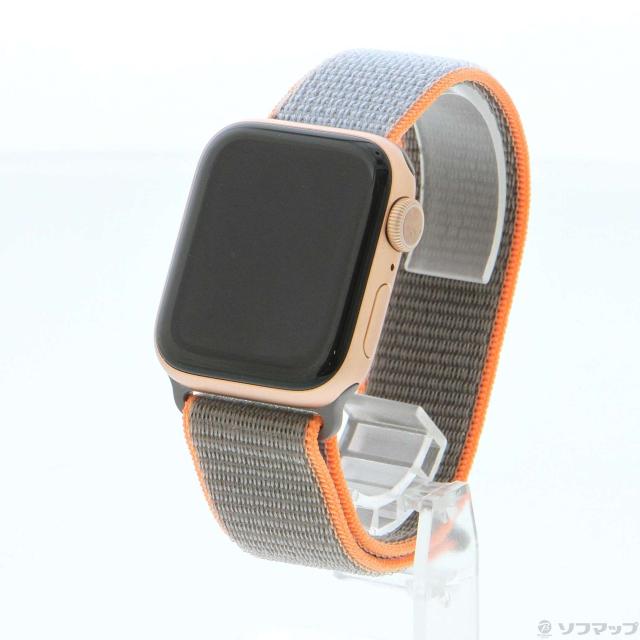 (中古)Apple Apple Watch Series 5 GPS 40mm ゴールドアルミニウムケース ビタミンCスポーツループ(344-ud)