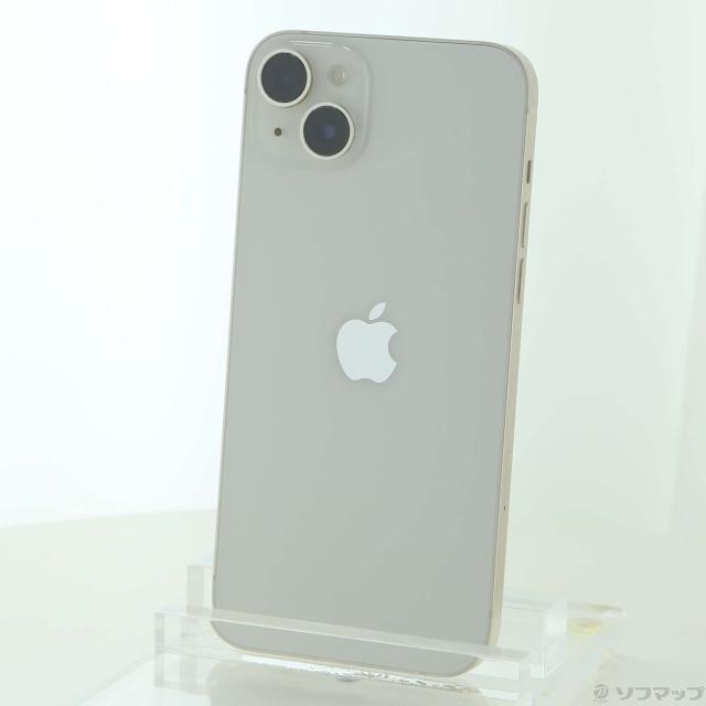 (中古)Apple iPhone14 Plus 128GB スターライト MQ4D3J/A SIMフリー(344-ud)
