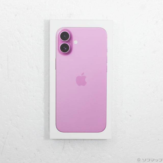(中古)Apple iPhone16 Plus 256GB ピンク MXVJ3J/A SIMフリー(196-ud)