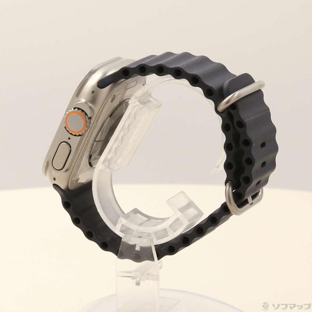 (中古)Apple Apple Watch Ultra GPS + Cellular 49mm チタニウムケース ミッドナイトオーシャンバンド(344-ud)_1