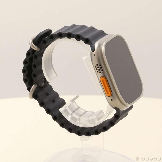 (中古)Apple Apple Watch Ultra GPS + Cellular 49mm チタニウムケース ミッドナイトオーシャンバンド(344-ud)_3