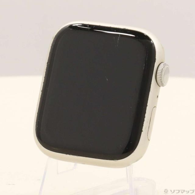 (中古)Apple Apple Watch Series 7 GPS 45mm スターライトアルミニウムケース バンド無し(262-ud)