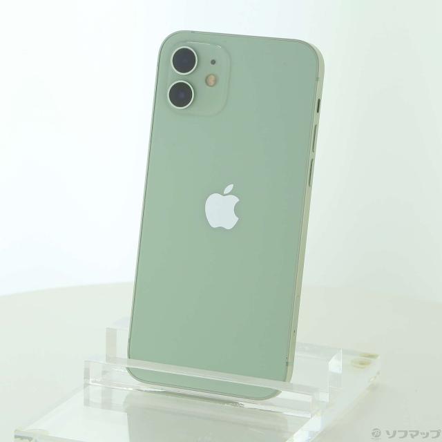 (中古)Apple iPhone12 128GB グリーン MGHY3J/A SIMフリー(251-ud)