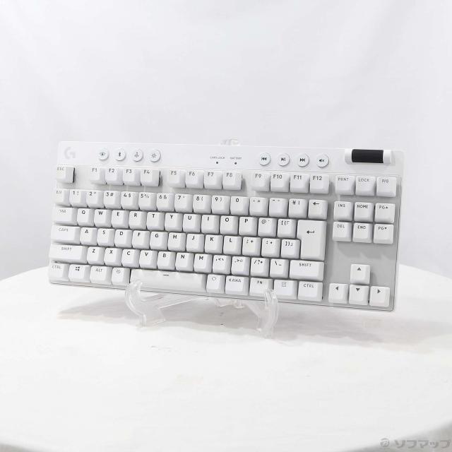 (中古)logicool Aurora Collection G715 ワイヤレスゲーミングキーボード ホワイトミスト G715WL-TC(377-ud)