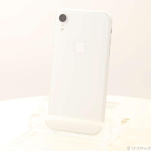 (中古)Apple iPhoneXR 64GB ホワイト MT032J/A SIMフリー(368-ud)