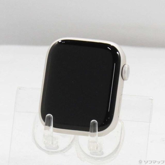 (中古)Apple Apple Watch Series 8 GPS 45mm スターライトアルミニウムケース バンド無し(352-ud)