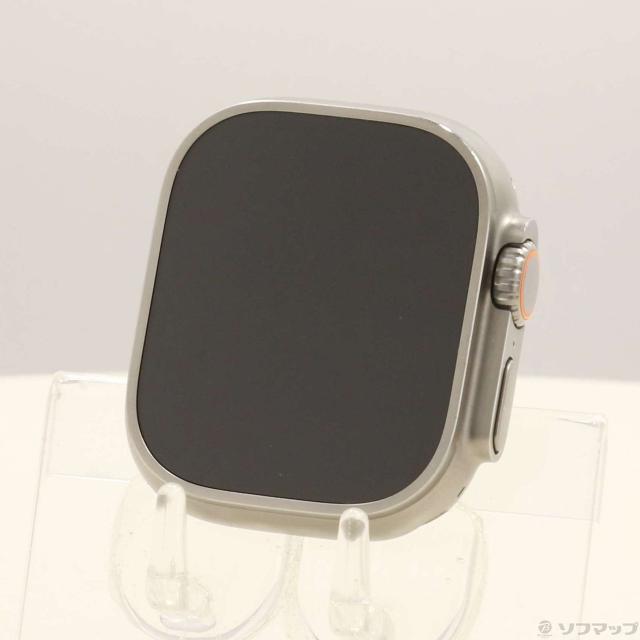 (中古)Apple Apple Watch Ultra GPS + Cellular 49mm チタニウムケース バンド無し(295-ud)