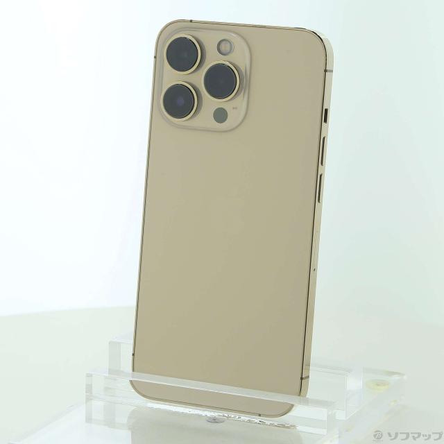 (中古)Apple iPhone13 Pro 256GB ゴールド MLUQ3J/A SIMフリー(196-ud)