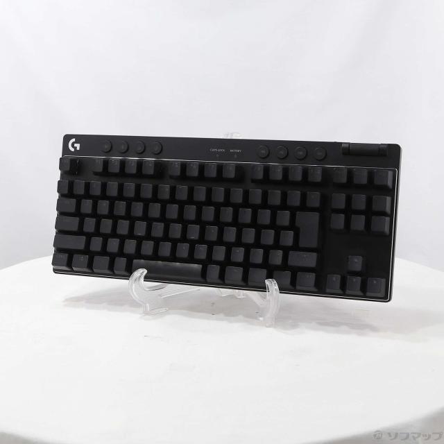 (中古)logicool PRO X TKL G-PKB-003WL LNBK ブラック 赤軸(377-ud)