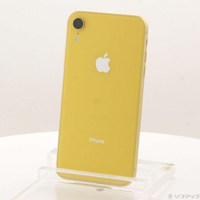 (中古)SoftBank iPhoneXR 256GB 黄色 NT0Y2J/A SoftBank(247-ud)