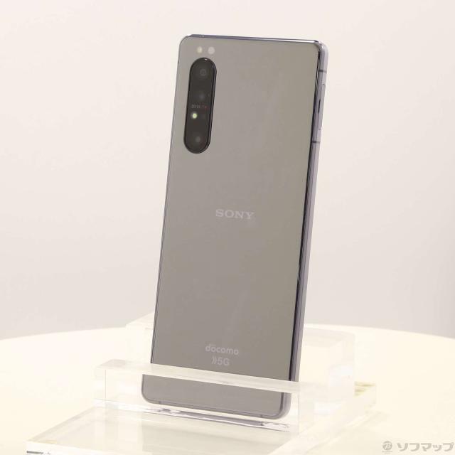 (中古)SONY Xperia 1 II 128GB パープル SO-51A docomoロック解除SIMフリー(349-ud)