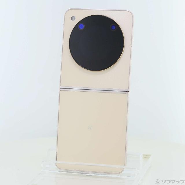 (中古)ZTE Libero Flip 128GB ゴールド A304ZT Y!mobile SIMフリー(368-ud)