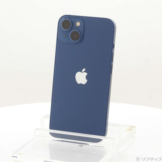 (中古)Apple iPhone13 128GB ブルー MLNG3J/A SIMフリー(377-ud)