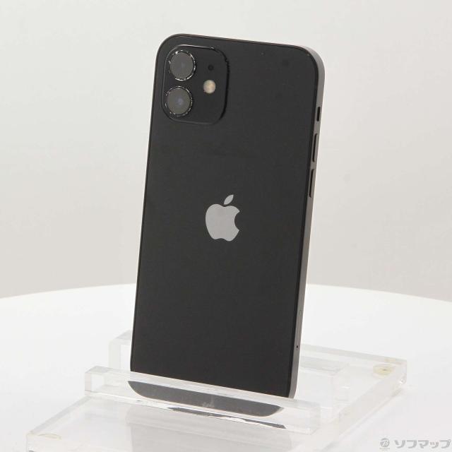 中古)Apple iPhone12 64GB ブラック MGHN3J/A SIMフリー(297-ud
